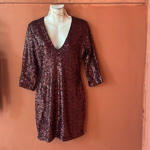 Holiday  cocktail dress with sequins